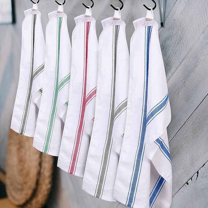 Utopia Towels Green Dish Towels 100% Ring Spun Cotton Highly Absorbent &