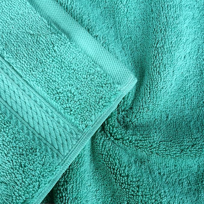 SUPERIOR Egyptian Cotton Pile 8 Piece Towel Set, Includes 2 Bath, 2 Hand