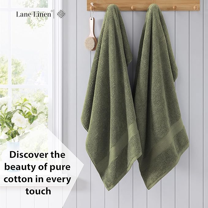 LANE LINEN 4 PCs Bath Towels Set