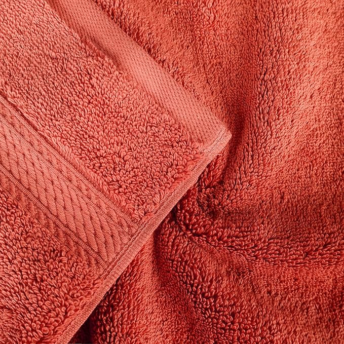 SUPERIOR Egyptian Cotton Pile 8 Piece Towel Set, Includes 2 Bath, 2 Hand