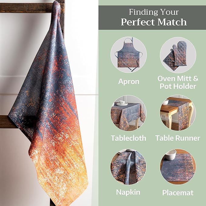 Maison d' Hermine Kitchen Towels Set of 3 100% Cotton 20" x 27.5" Reusable