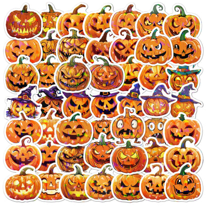 Halloween Pencils and Stickers Bulk Set – 96 Halloween Pencils with Erasers, 6 Spooky Designs + 100 Pumpkin Stickers – Trick or Treat Goodie Bag Fillers, Classroom Prizes, Party Favors Supplies