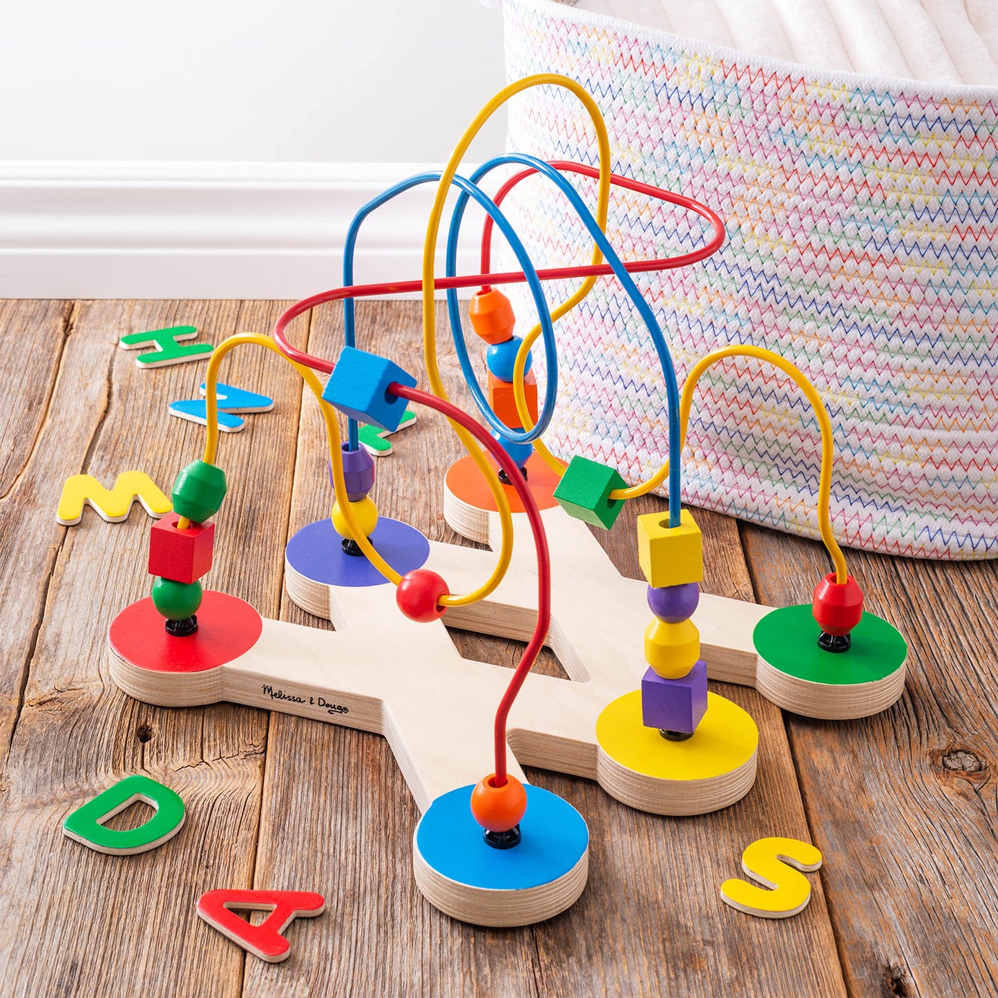 Melissa & Doug Classic Bead Maze (Wooden Educational Toy)