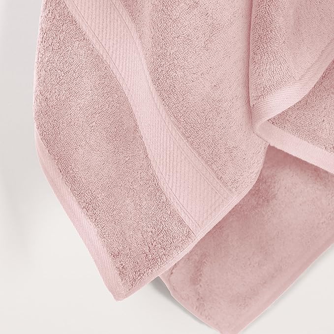 SUPERIOR Egyptian Cotton Pile Bath Towel Set of 2, Ultra Soft Luxury Towels