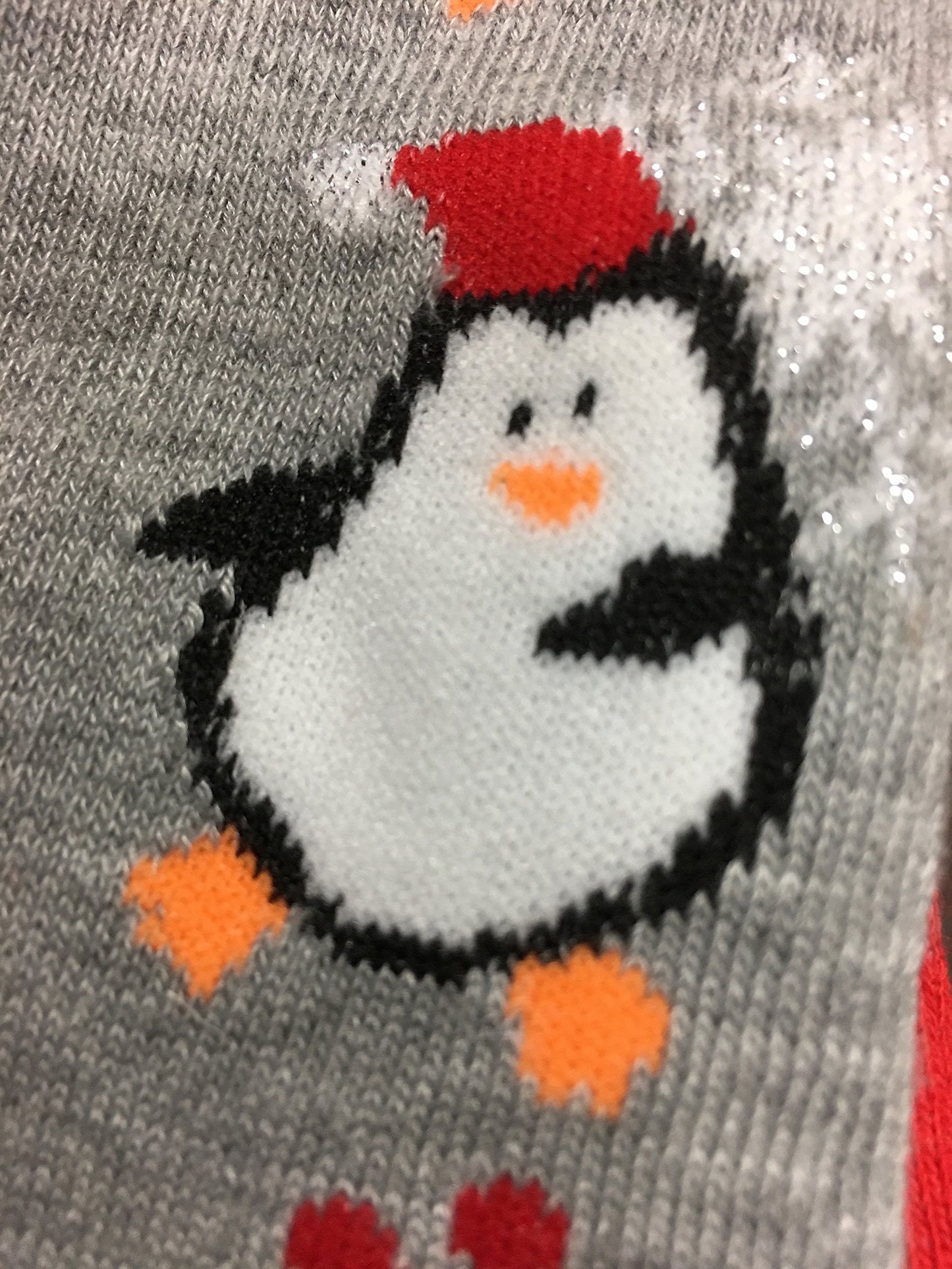 I&S 6 Pairs Crew Socks, Printed Fun Colorful Festive, Crew Sock Women Colorful Fancy Design Soft (Christmas #2)