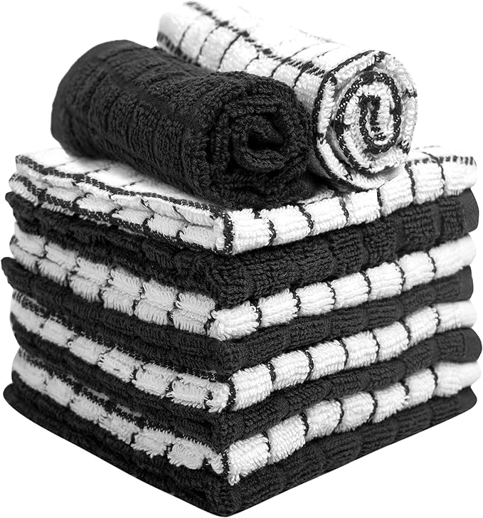 Bumble Dish Cloths | 12" x 12" | 100% Cotton Kitchen Towels | 405 GSM | Soft