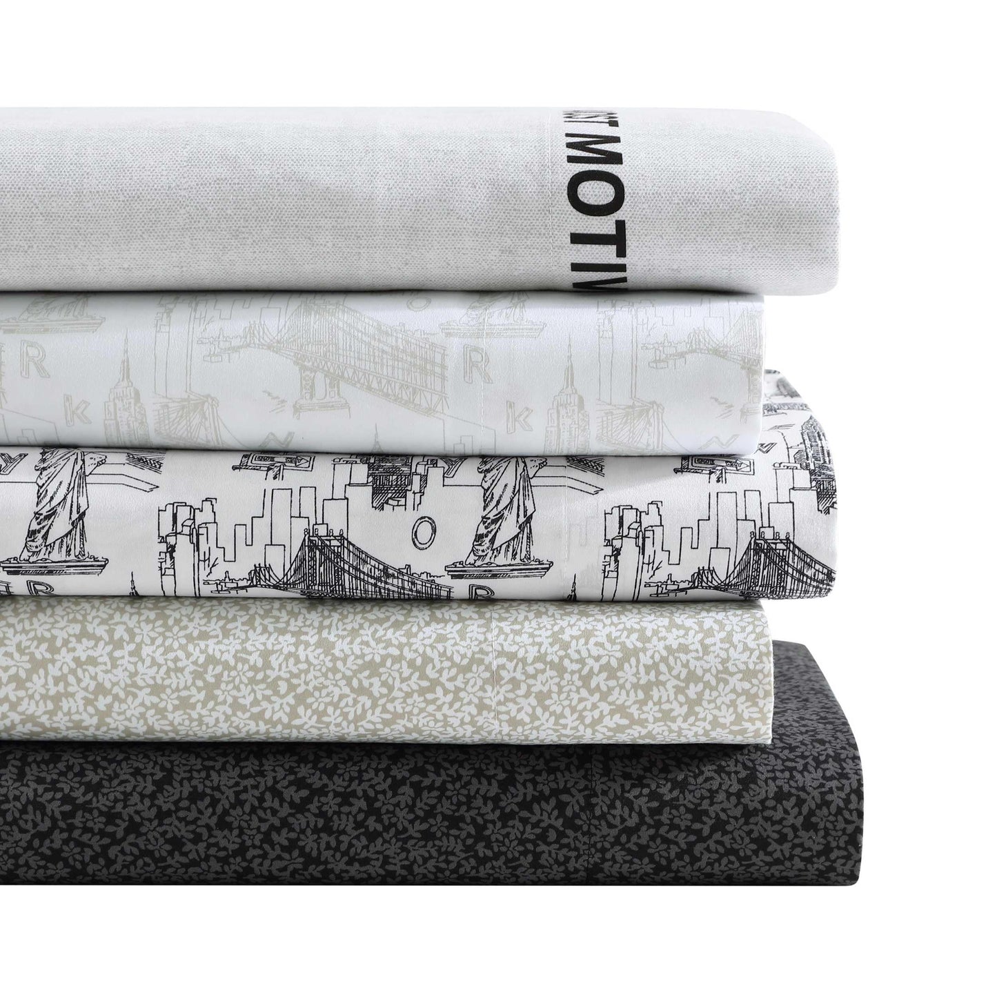 Kenneth Cole - Queen Sheet Set, Super Soft Wrinkle-Resistant Bedding with Bonus Pillowcases, Modern Home Decor, Oeko-Tex Certified (Almost Motivated Grey, Queen)