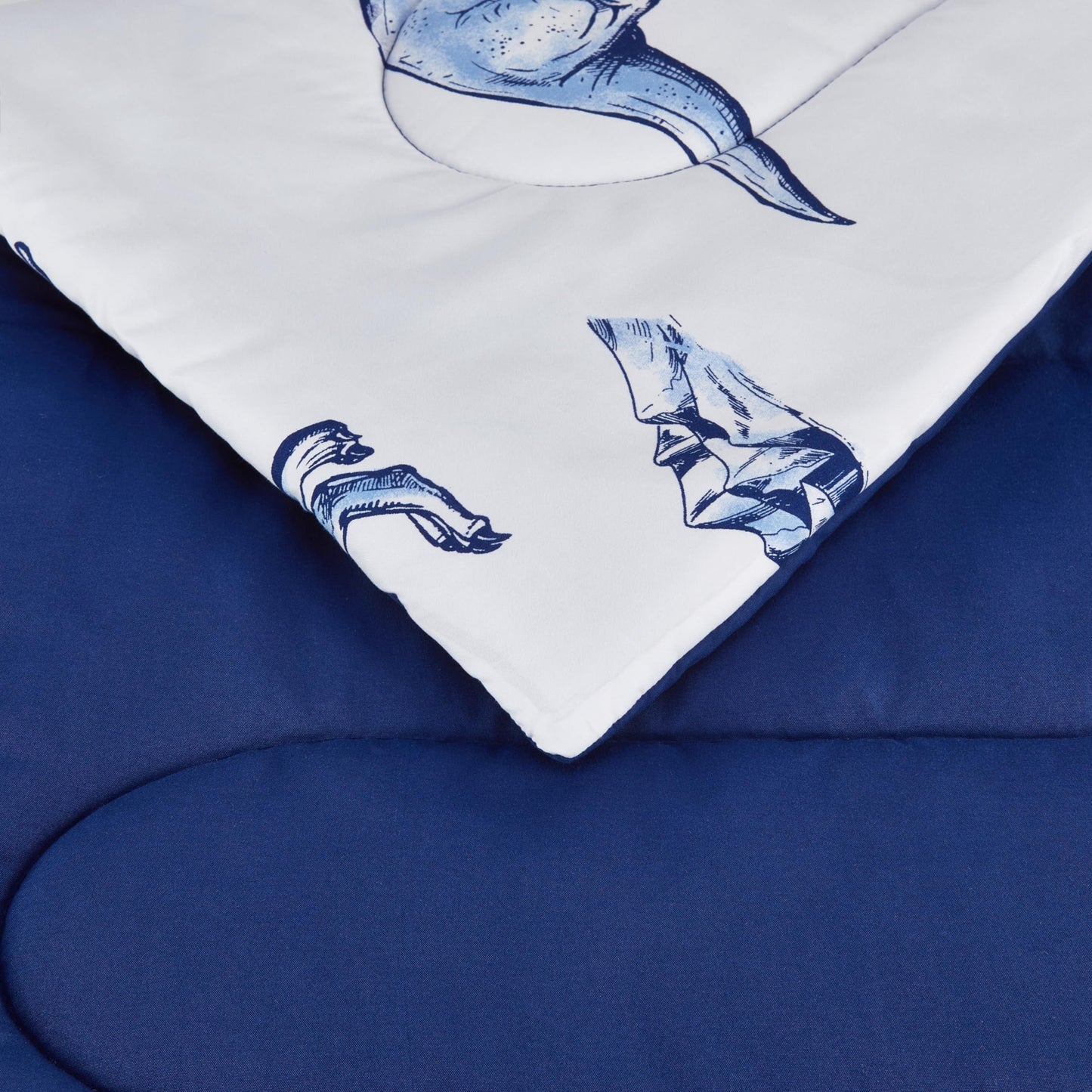 Amazon Basics 2-Piece Soft Microfiber Kid's Comforter and Pillow Sham Set, Twin, Dinosaurs, Animal Print