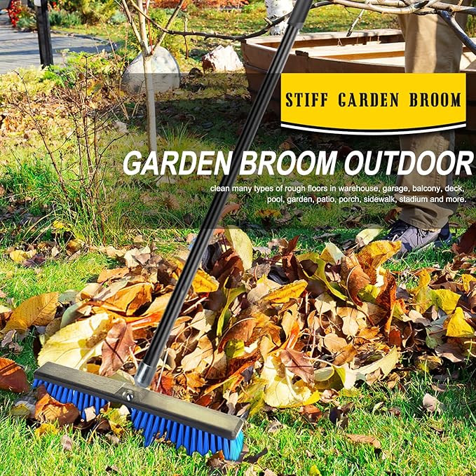 18 Inches Outdoor Push Broom Heavy Duty Shop Broom