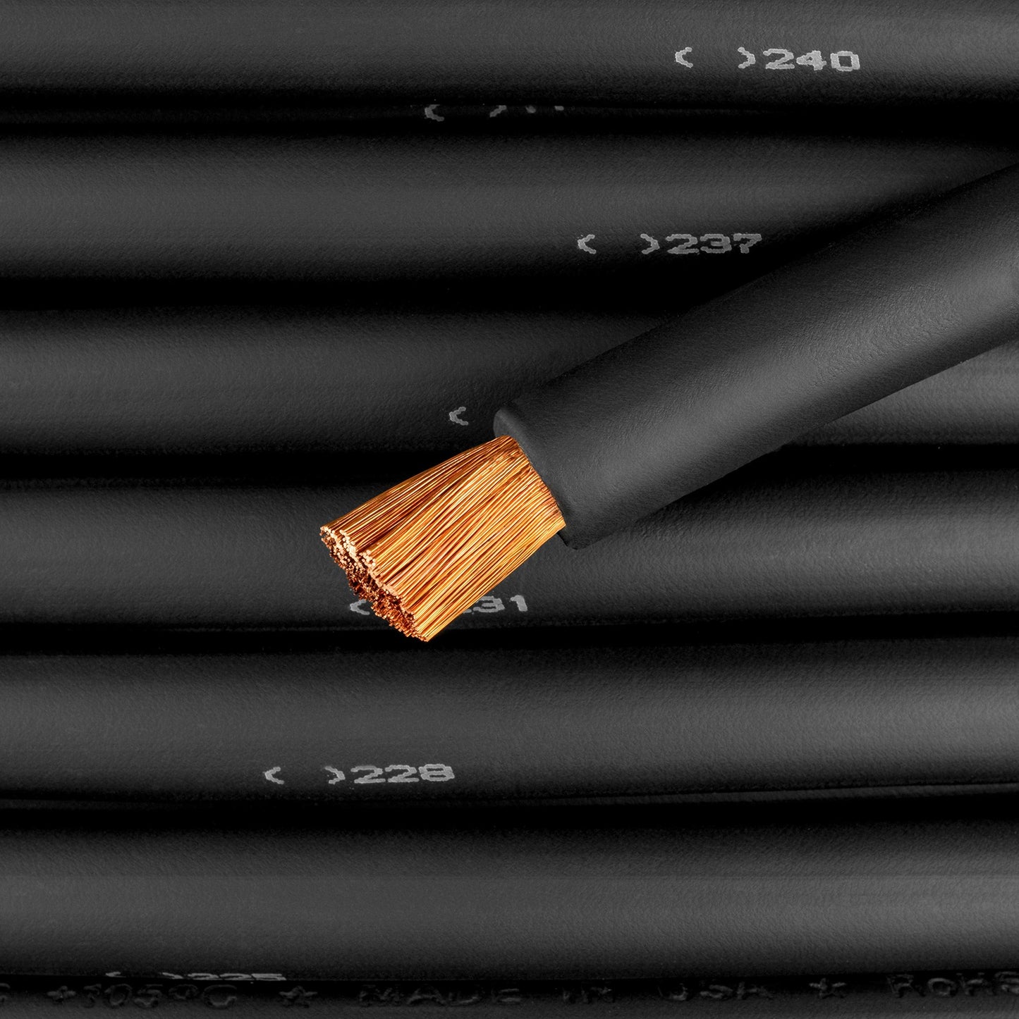4/0 Gauge - 25 Feet Black - EWCS Brand 100% Copper Premium Industrial Grade Extra Flexible Welding Cable 600 Volt