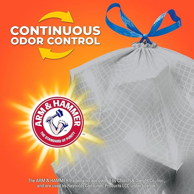 Hefty Ultra Strong Made with 50% Recovered Materials* Tall Kitchen Trash Bags