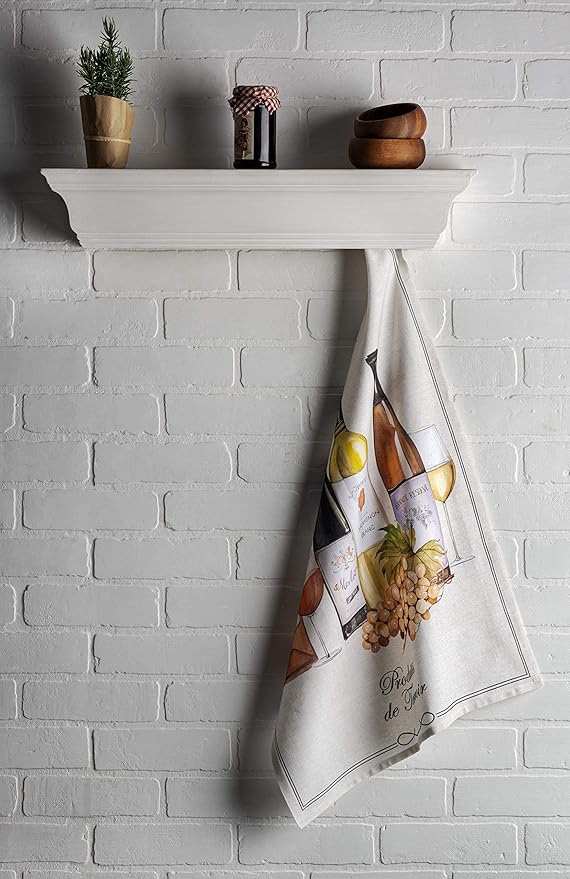 Maison d' Hermine Kitchen Towels Set of 3 100% Cotton 27.50" x 20" Reusable