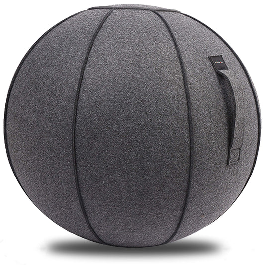 XGYLVFEI 65cm Sitting Ball Chair for Office, Dormitory and Home, Pilates Exercise Yoga Ball with Cover, Lightweight Self-Standing Ergonomic Posture Activated Exercise Ball with Handle