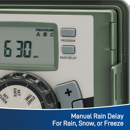Orbit 57894 4-Station Outdoor Swing Panel Sprinkler System Timer