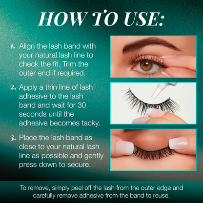 Ardell False Eyelashes Natural Lashes Babies Black - Lightweight, Short Length, Reusable Fake Lashes, 1 Pack