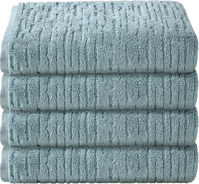 SKL Home CloudSoft Cotton Luxury 4 Pc Bath Towel Set