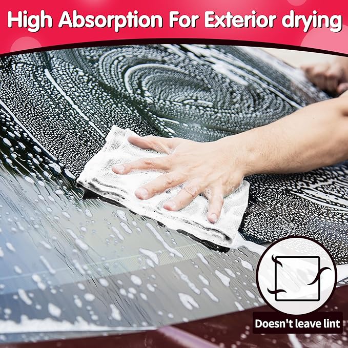 FIXSMITH White Microfiber Cleaning Cloth, 11.5"X11.5" Cleaning Rags