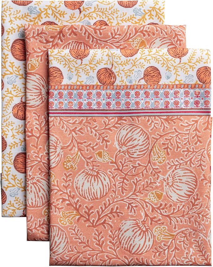 Maison d' Hermine Kitchen Towels Set of 3 100% Cotton 20" x 27.5" Reusable