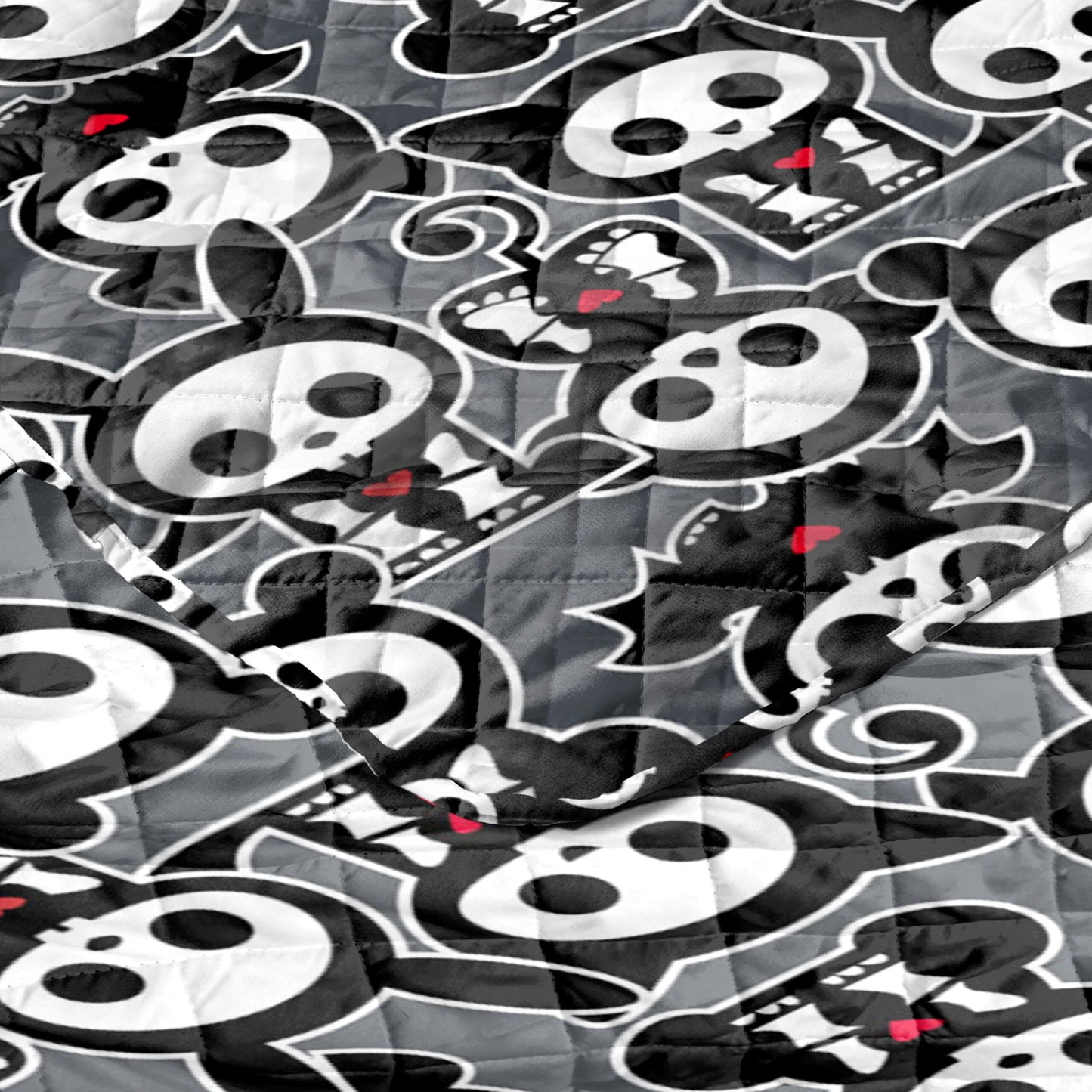 Northwest Skelanimals Party Quilted Throw Blanket 60x80 inches