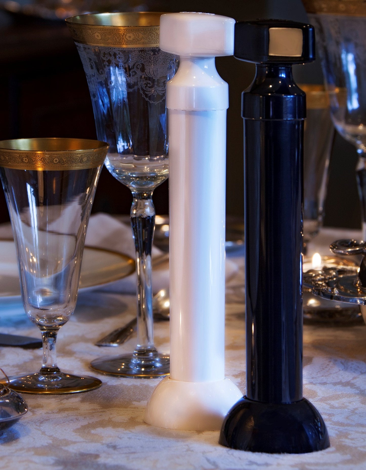 Tablestick Salt and Pepper Grinder Set
