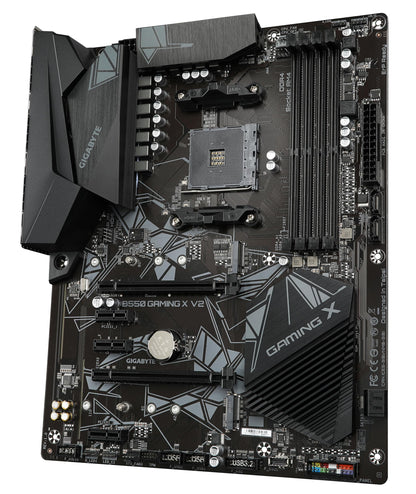 Gigabyte B550 Gaming X V2 Motherboard - Supports AMD Ryzen 5000 Series AM4 CPUs, 10+3 Phases Digital Twin Power Design, up to 4733MHz DDR4 (OC), 2xPCIe 3.0 M.2, GbE LAN, USB 3.2 Gen1