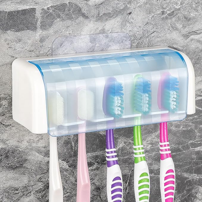 5 Slots Wall Mount Toothbrush Holder