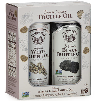 La Tourangelle, White Truffle Cooking Spray, Complex Gourmet Earthy Flavor for Spraying on Pasta, Popcorn, Vegetables, Potatoes, and More, 5 Fl Oz
