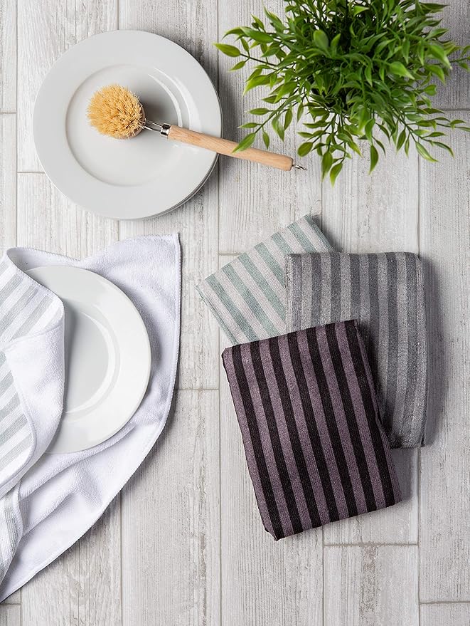 DII Cleaning Collection Multi-Purpose Microfiber, Dishtowel Set