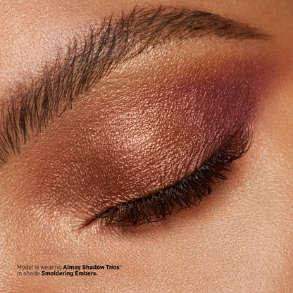 Almay Shadow Trio Palette, Longlasting Smoky Eyeshadow Makeup, Three Shades, Hypoallergenic, 030 Coppery Blaze, 0.087 oz
