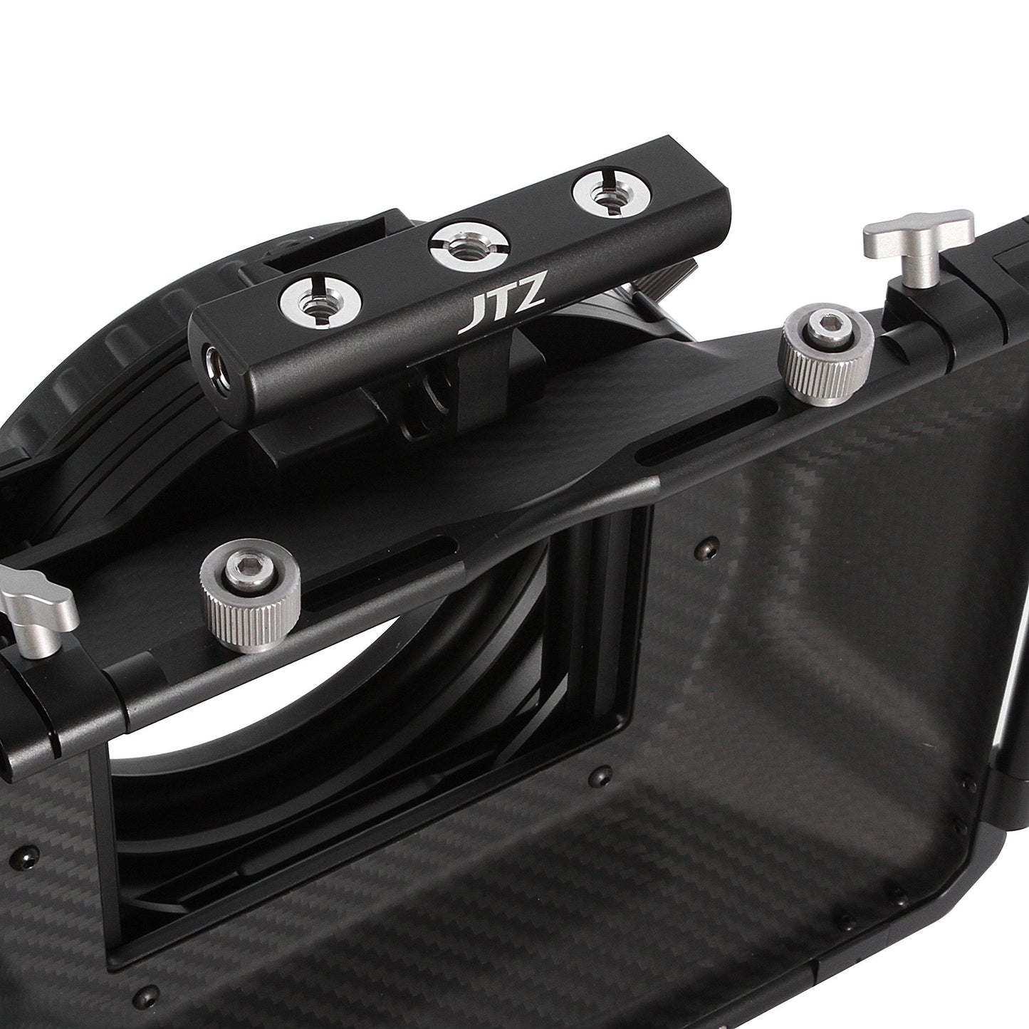 JTZ DP30 Cine Lens Carbon Fiber 4x4 Swing-Away Matte Box with 15mm/19mm Rod Rail Rig for Sony FS5 FS7 ARRI RED Canon C100 C200 C300 BM D Blackmagic BMPCC BMCC Pocket Cinema Panasonic Camera