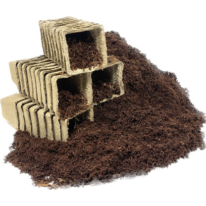 Seed Needs, Culinary Herb Seed Packet Collection Seed Starting Bundle (Includes 12 Individual Seed Packets, 36 Starter Pots & 1 Expandable Coco Coir Brick) Heirloom, Non-GMO, Untreated