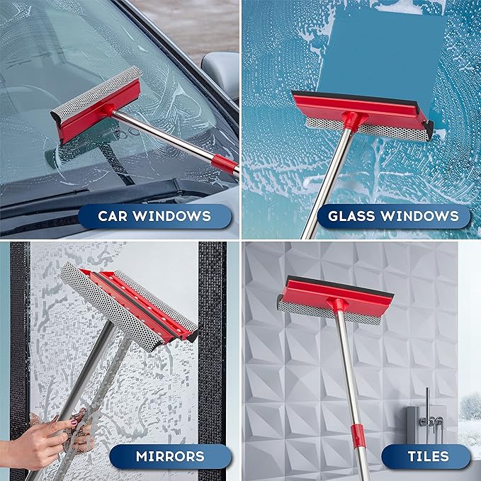 DSV Standard Window Squeegee, 2-in-1 Window Cleaner