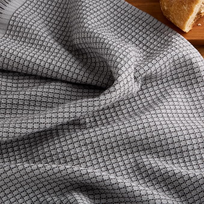 KitchenAid Gourmet Series Gridlines Kitchen Towels 3-Pack Set, 100% Cotton
