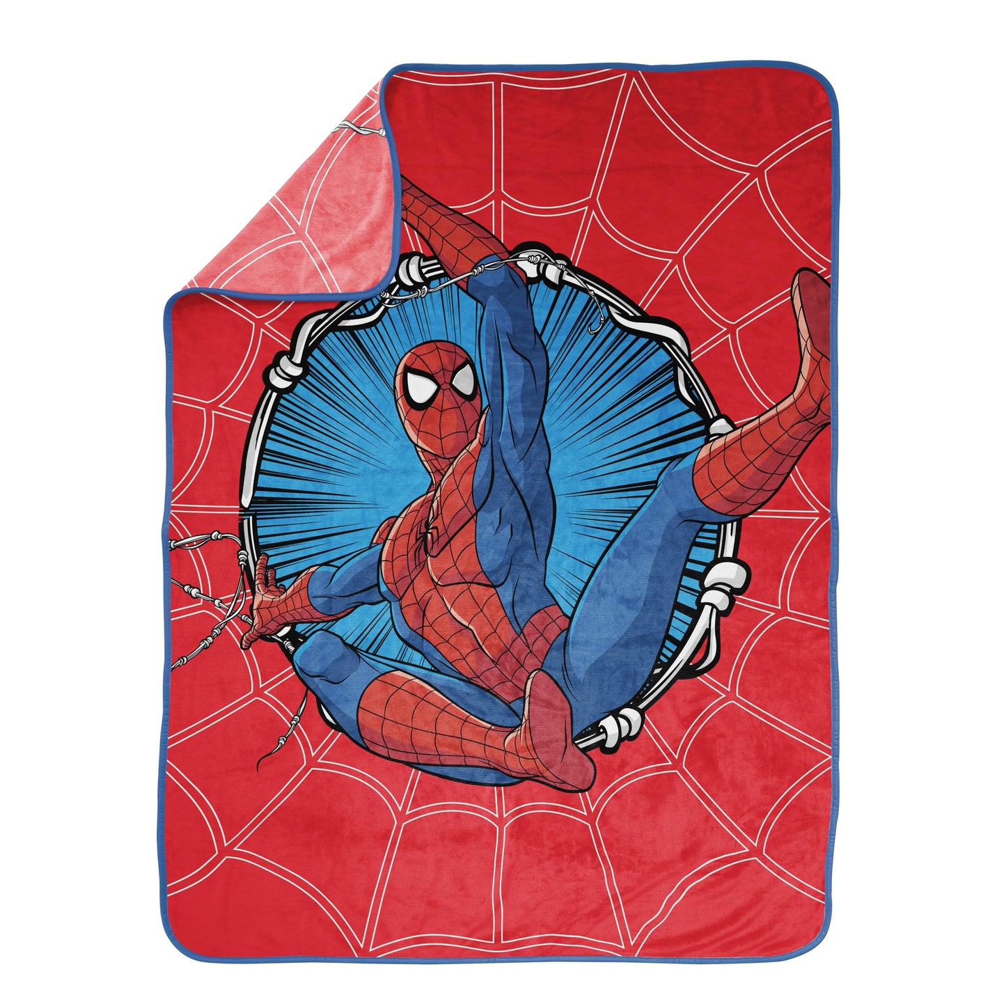 Jay Franco Kids Plush Throw Blanket – Soft & Cozy Fleece Throw for Bedroom & Couch Décor, Official Licensed Product, Red - Spiderman, 46x60 - Throw Blanket