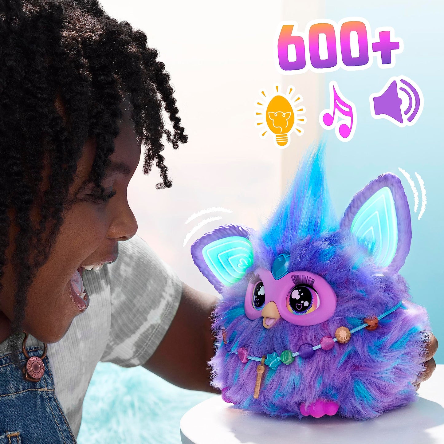 Furby Electronic Plush Toy with Sounds for Kids, Plush Toys, Interactive Talking Furby Collectible, 15 cm/6 inch, Soft to the Touch