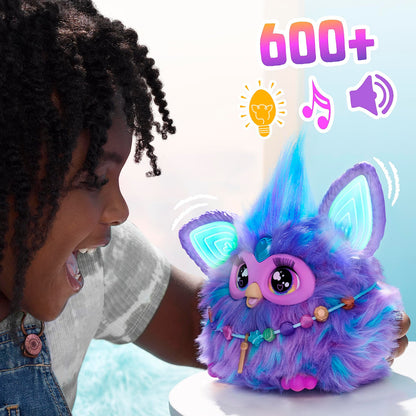 Furby Electronic Plush Toy with Sounds for Kids, Plush Toys, Interactive Talking Furby Collectible, 15 cm/6 inch, Soft to the Touch