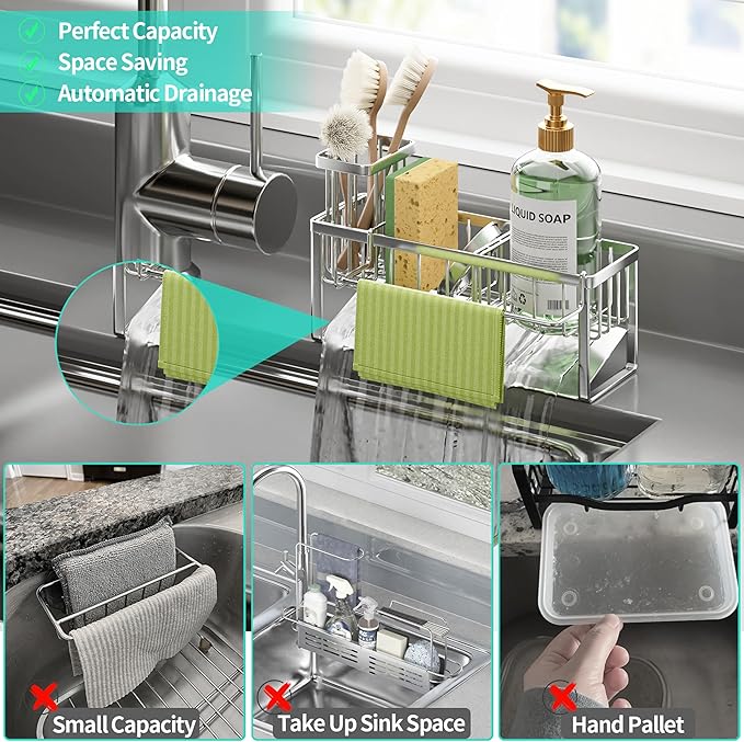 HapiRm Sponge Holder for Kitchen Sink