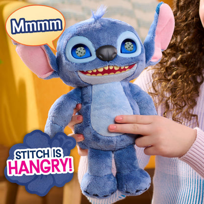 Just Play Disney Stitch Many Moods 34,3 cm Interactive Plush, 50+ Sounds & Phrases, LCD Eyes, inspired by Disney's new live-action Lilo & Stitch movie, Toy for Fans, Girls, Boys, Kids 3