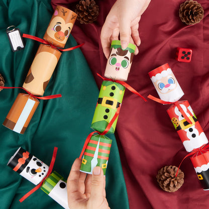 JOYIN 12 Pack Christmas No-Snap Party Favor, Xmas Table Favor Includes Party Hat, Jokes & Gifts, Christmas Table Decorations for Holiday Dinner Traditions Party Supplies, Stocking Stuffers for Kids