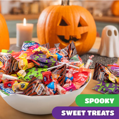 Halloween Candy Bulk 10-Pound Box - Party Mix - Popping Rocks, Lollipops, Taffies, Gum - Trick or Treat Candy Variety Pack - Assorted Goody Bags and Pinata Fillers