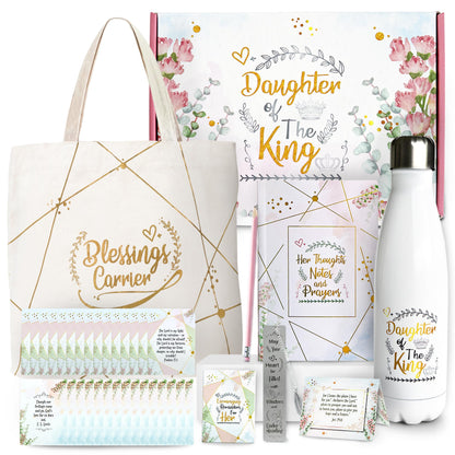Christian Gifts for Women – Daughter of the King Faith Gift Box | Encouragement, Graduation, Baptism, Confirmation, Birthday, Uplift, Religious Present