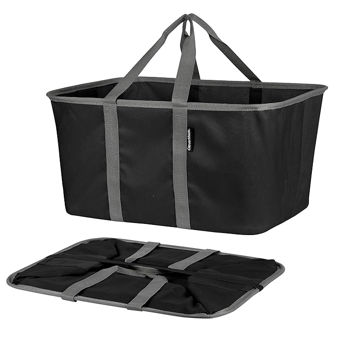 CleverMade Collapsible Laundry Tote 2-Pack – Foldable Carry-All Storage Bin