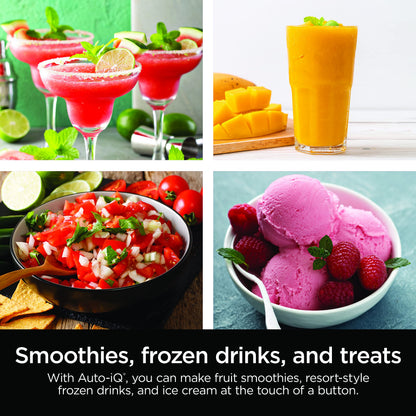 Ninja BL660 Professional Compact Smoothie & Food Processing Blender, 1100-Watts, 3 Functions -for Frozen Drinks, Smoothies, Sauces, & More, 72-oz.* Pitcher, (2) 16-oz. To-Go Cups & Spout Lids, Gray