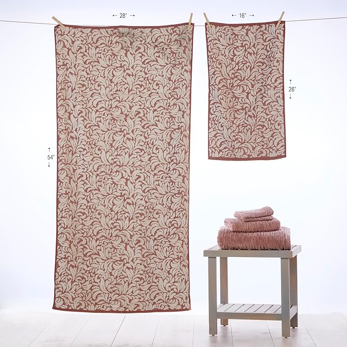 SKL Home Renan 100% Turkish Cotton Premium Bath Towel, 600 GSM, Soft &
