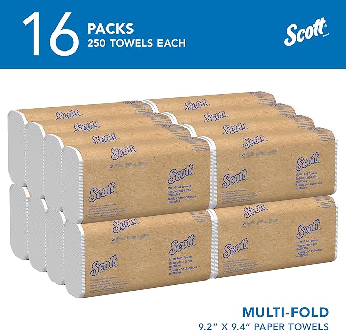Scott Professional Universal Multifold Paper Towels, Absorbency Pockets
