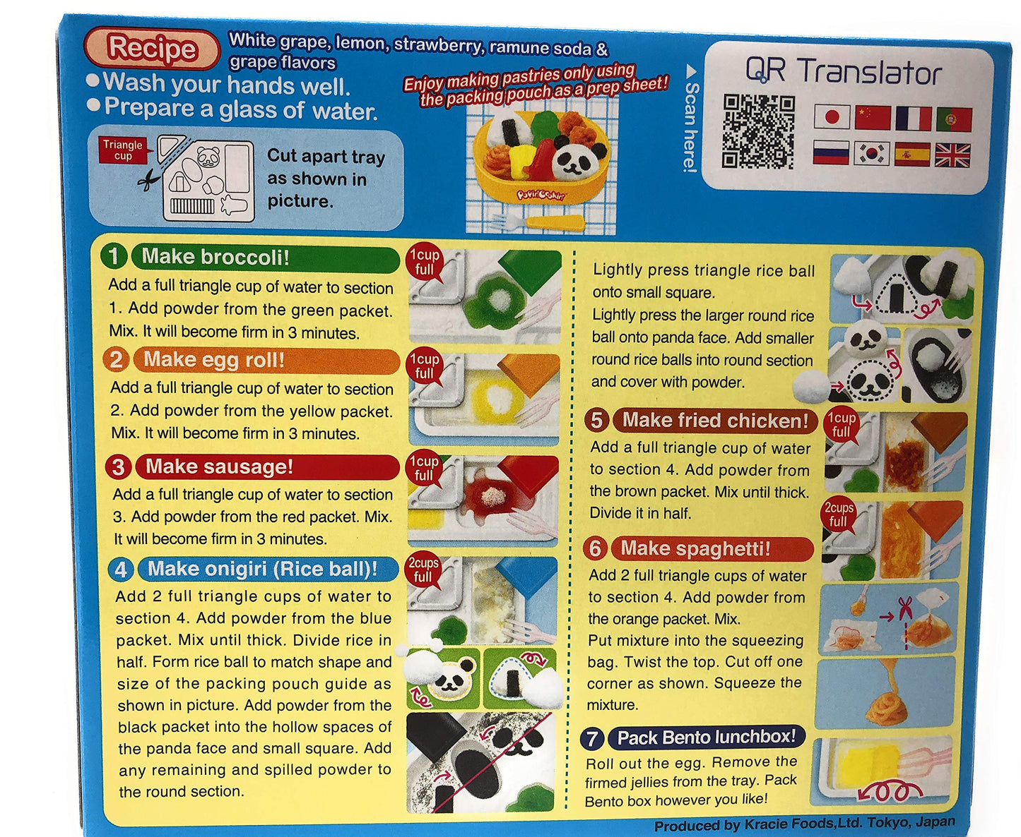 Popin’ Cookin Diy Candy Kit (8 Pack Varieties) - Tanoshii Bento, Ramen and Waffle, Cakes, Sushi and Donuts, Hamburger, and Kawaii Gummy Land in Fusion Select Gift Box