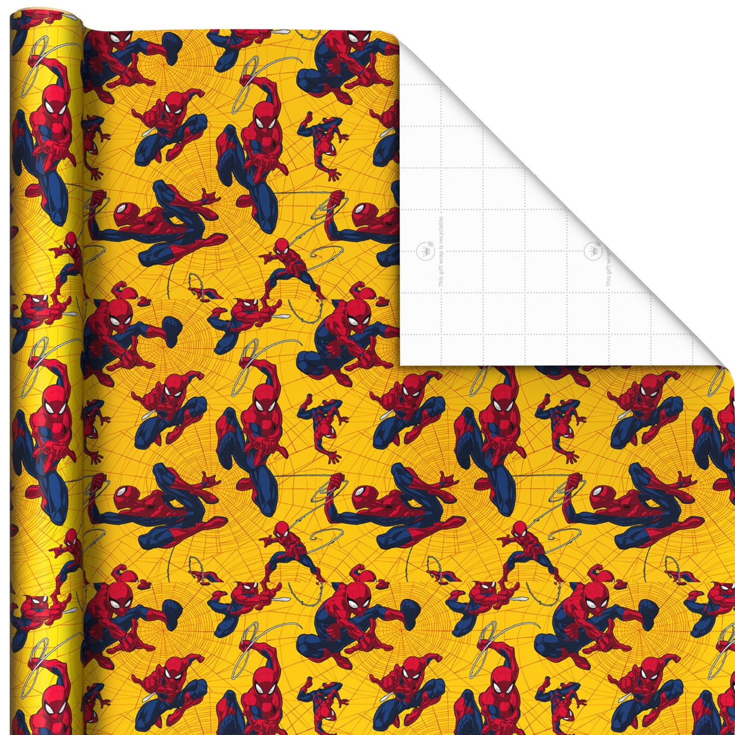 Hallmark Marvel Spider-Man Wrapping Paper Rolls (3 Rolls: 60 Sq. Ft. Total) for Kids, Fans, Gamers, Birthdays, Father's Day, Christmas