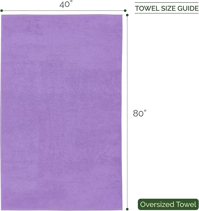 Elegant Comfort Three Line Popcorn Extra Large Luxury Bath Towel