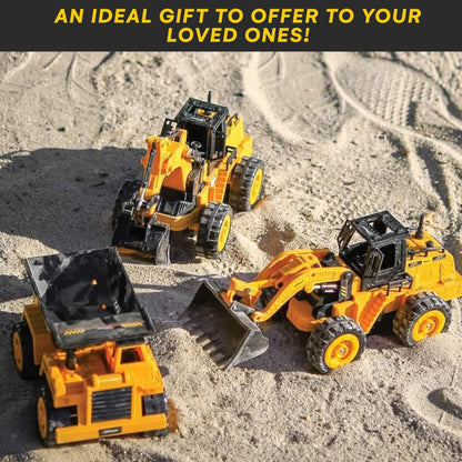 Top Race 5-Channel Fully Functional Remote Control Excavator - 1:24 Scale RC Construction Truck Toy with Multi-Directional Movement for Kids - Digger Toy for Boys and Girls Ages 3 and Up