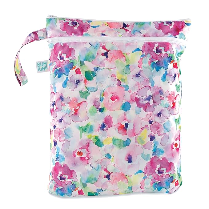 Bumkins Waterproof Wet Dry Bag for Baby, Cloth Diaper, Pump Parts, Gym Clothes